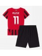 AC Milan Christian Pulisic #11 Domácí dres pro děti 2024-25 Krátký Rukáv (+ trenýrky)